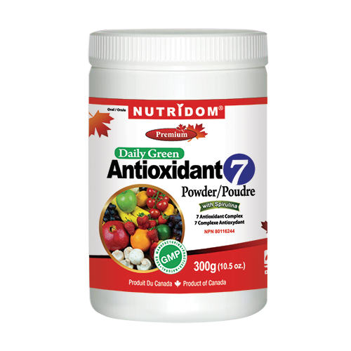 Nutridom Daily Green Antioxidant7 with Spirulina/Chlorella Powder 300g
